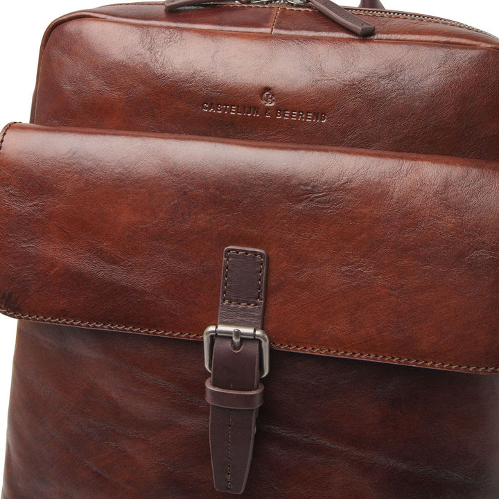Details van het leer #kleur_cognac