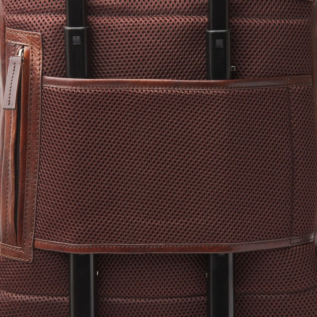 Achterkant op koffer #kleur_cognac