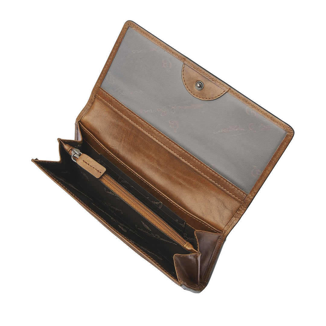 Binnenkant van de Castelijn en Beerens Rien dames portemonnee natural #kleur_natural