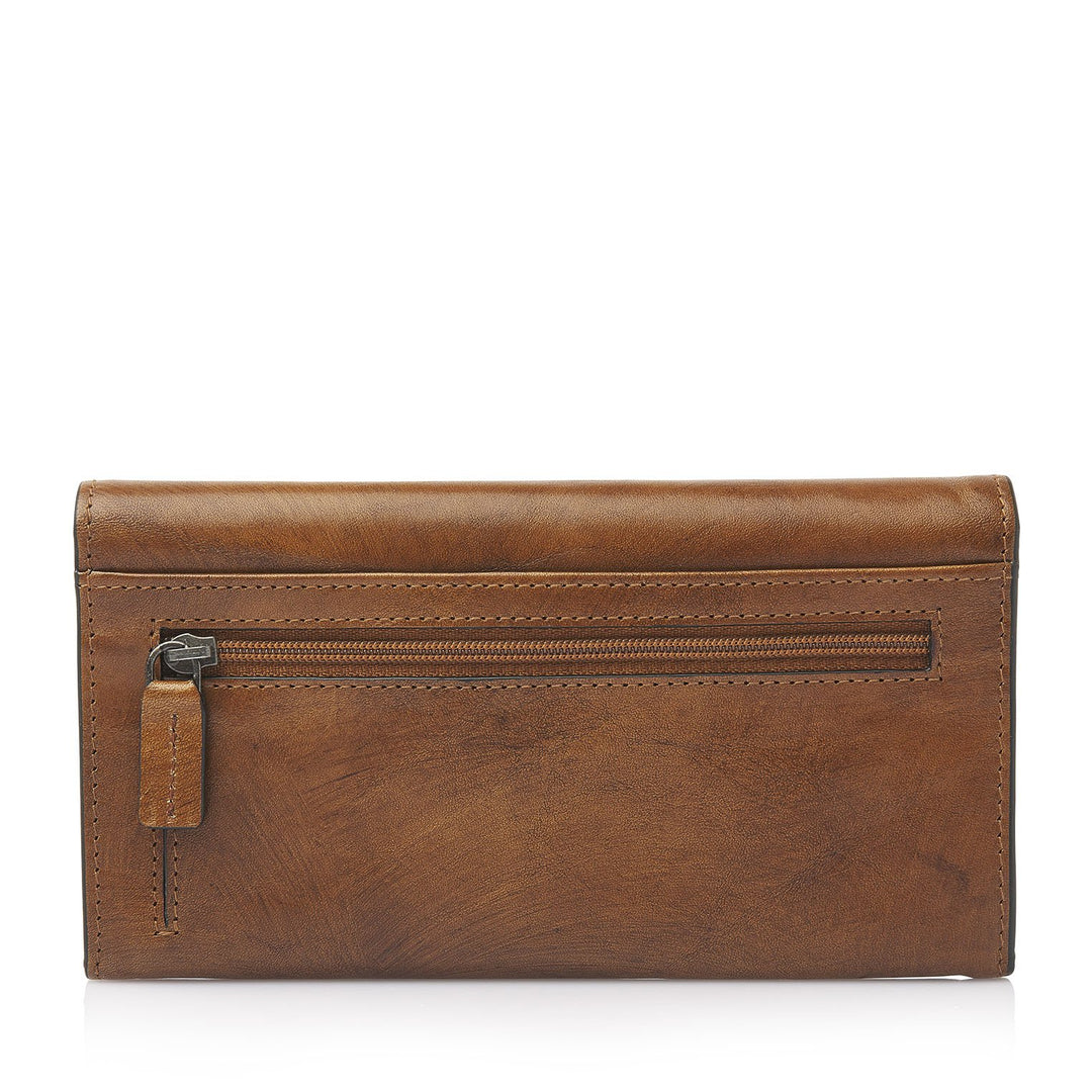 Achterkant van de Castelijn en Beerens Rien dames portemonnee natural #kleur_natural