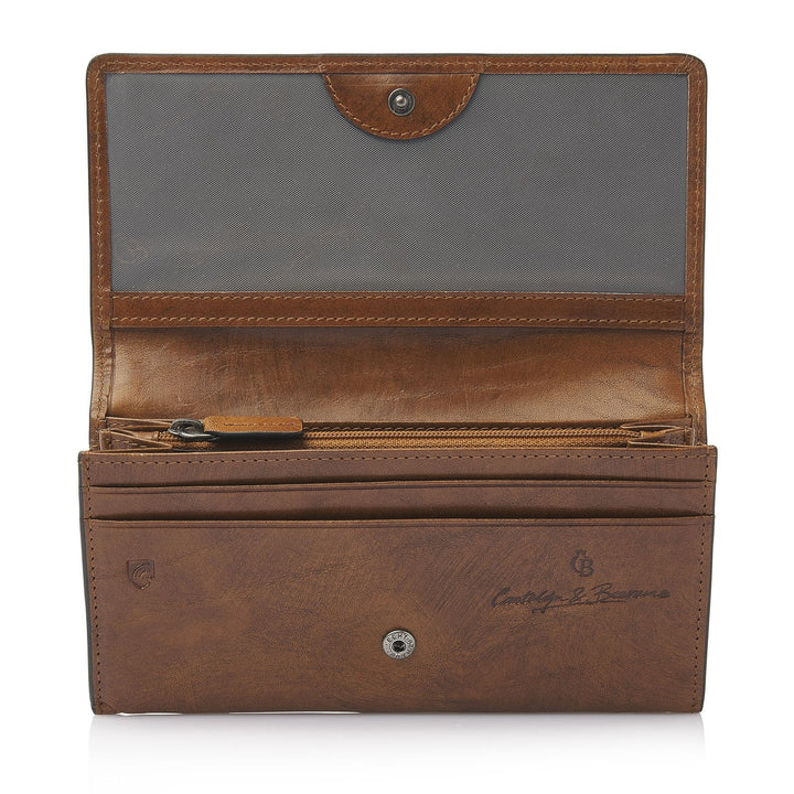 Binnenkant van de Castelijn en Beerens Rien dames portemonnee natural #kleur_natural