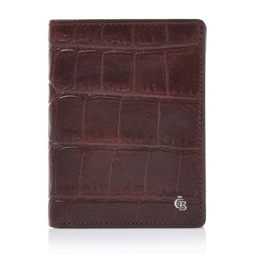 Voorkant van de Castelijn en Beerens Billfold 9 pasjes croco cognac #kleur_croco-cognac