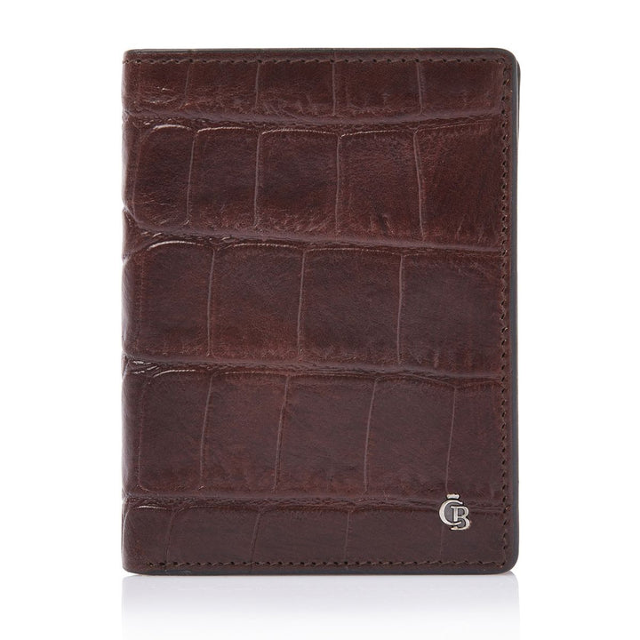 Voorkant van de Castelijn en Beerens Billfold 9 pasjes croco cognac #kleur_croco-cognac