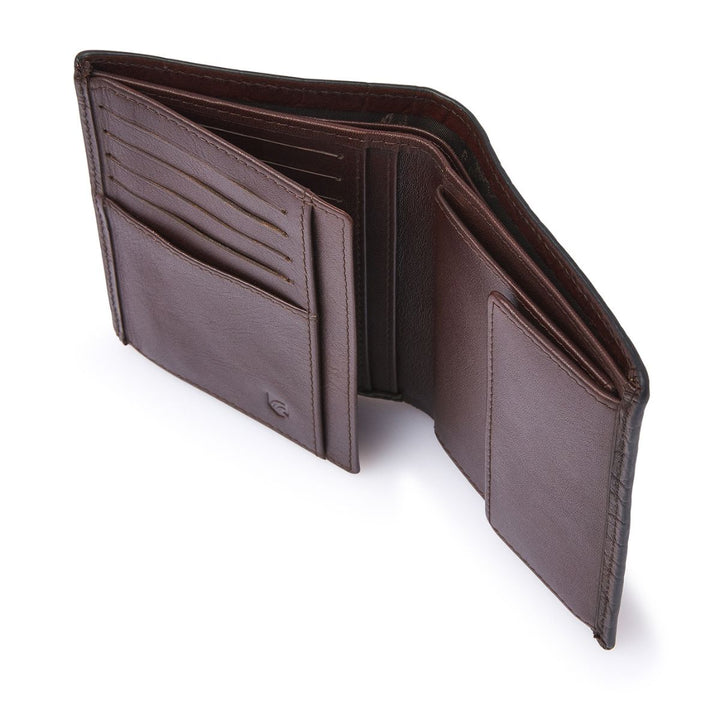 Bovenkant van de Castelijn en Beerens Billfold 9 pasjes croco cognac #kleur_croco-cognac
