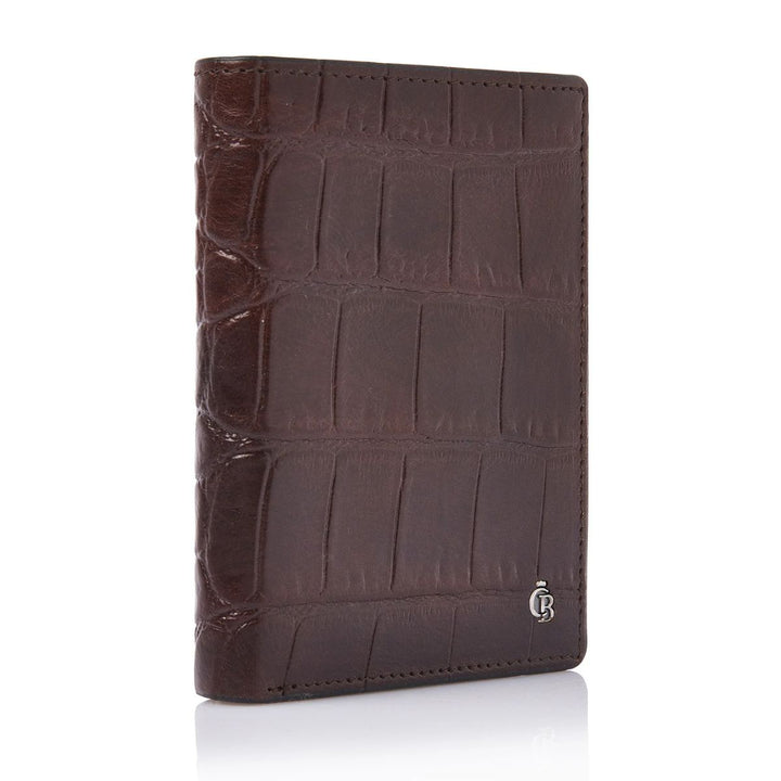 Voorzijde van de Castelijn en Beerens Billfold 9 pasjes croco cognac #kleur_croco-cognac