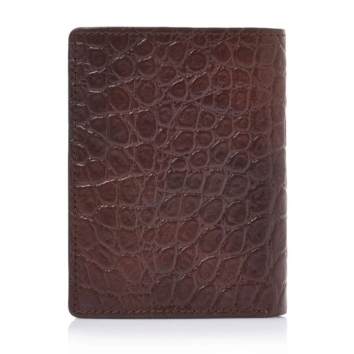 Achterkant van de Castelijn en Beerens Billfold 9 pasjes croco cognac #kleur_croco-cognac
