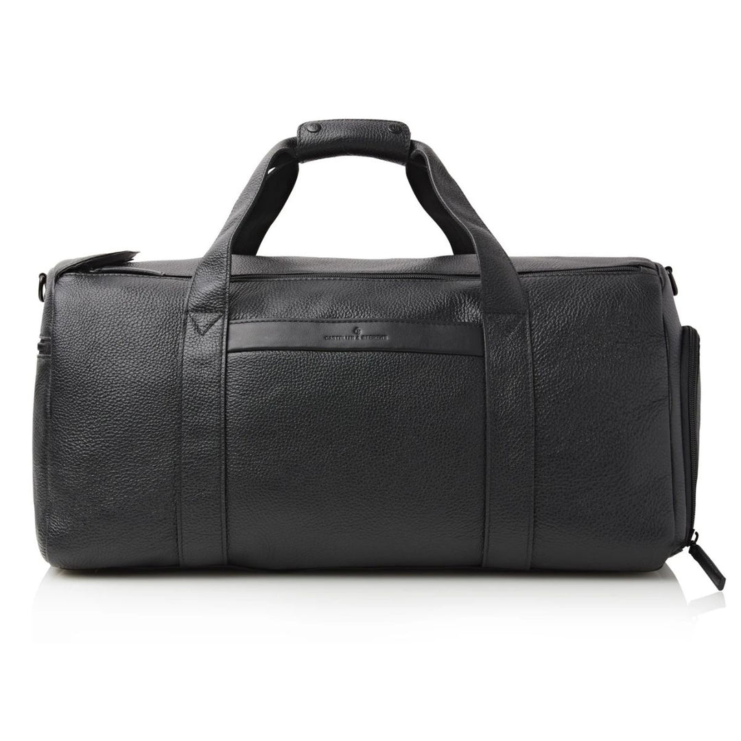 Voorkant van de Castelijn en Beerens Onyx november weekendtas zwart #kleur_zwart