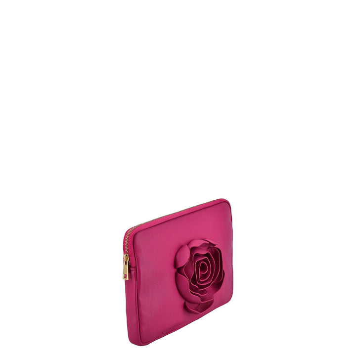 Voorzijde Nunoo laptop sleeve cozy roze #kleur_roze