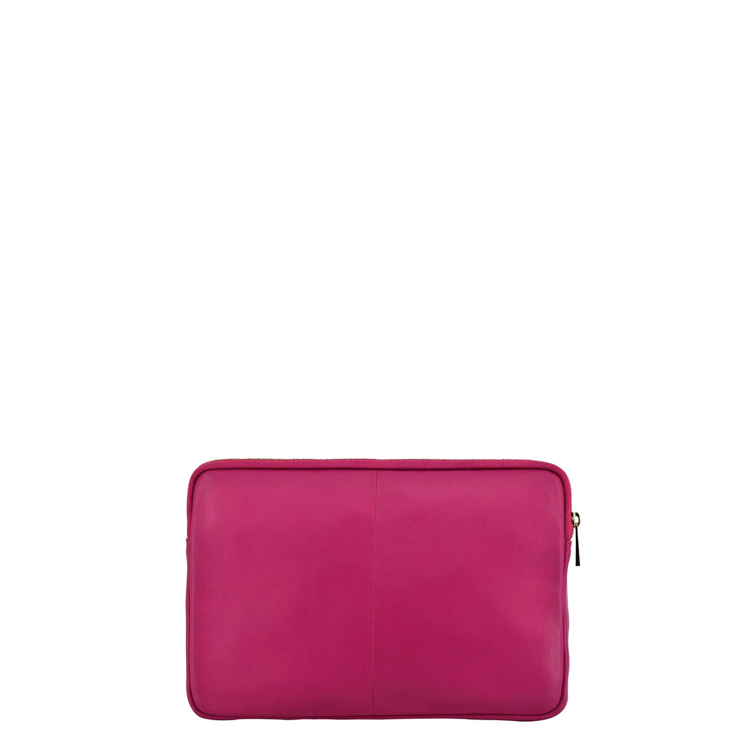 Achterkant Nunoo laptop sleeve cozy roze #kleur_roze
