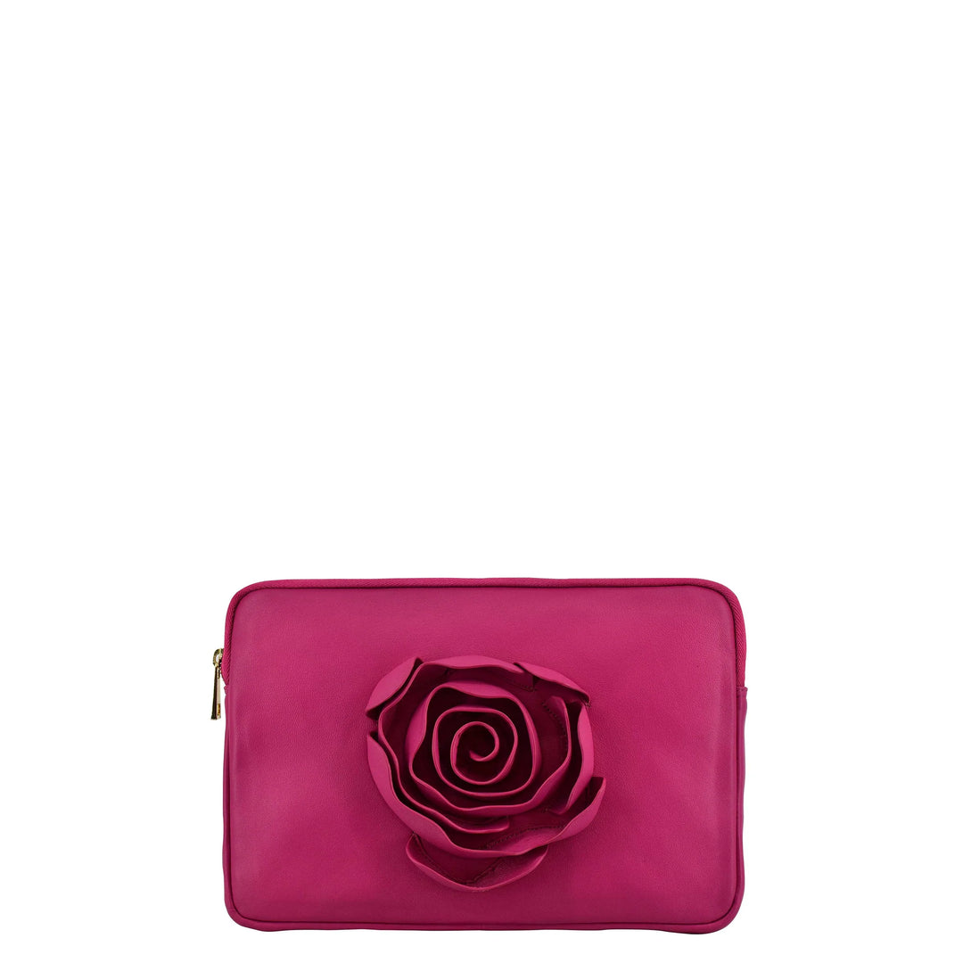 Voorkant Nunoo laptop sleeve cozy roze #kleur_roze