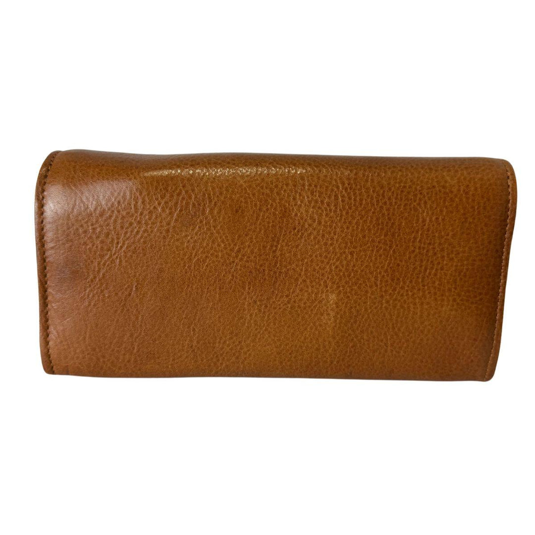 Achterkant Cowboysbag Drew Leren portemonnee cognac #kleur_cognac