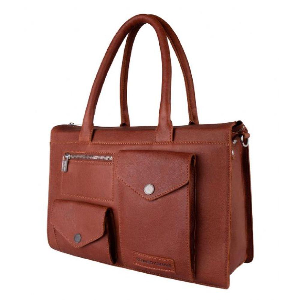 Voorzijde Cowboysbag Bag Kenora cognac #kleur_cognac