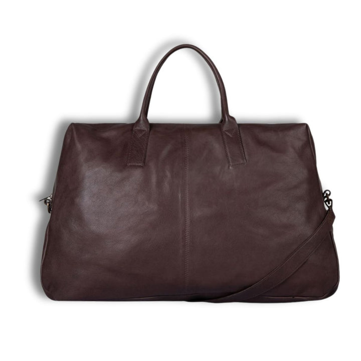 Voorkant Cowboysbag Melrose leren weekendtas donkerbruin #kleur_donkerbruin