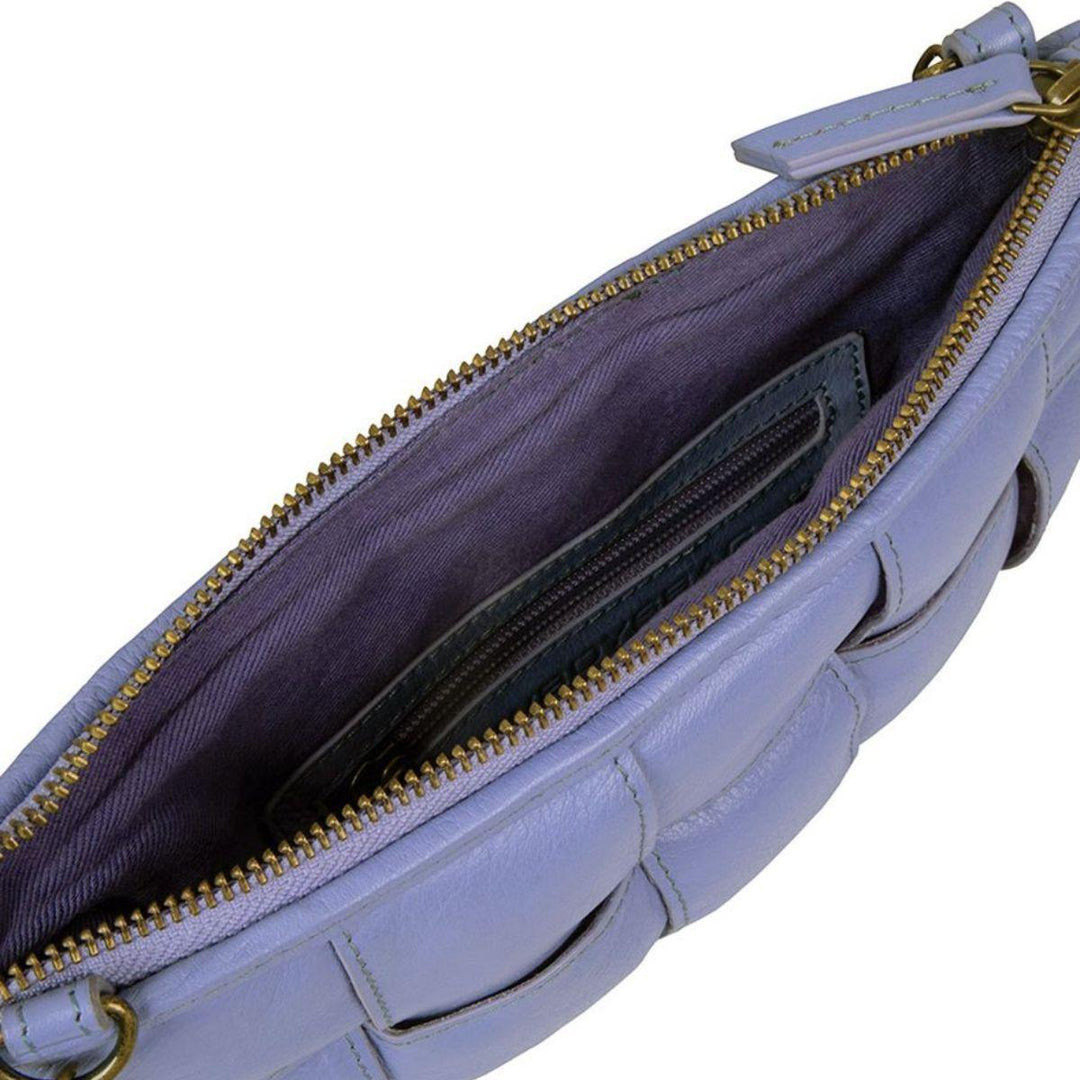 Binnenkant Cowboysbag Sunnyvale leren crossbody tas Lavender #kleur_lavender