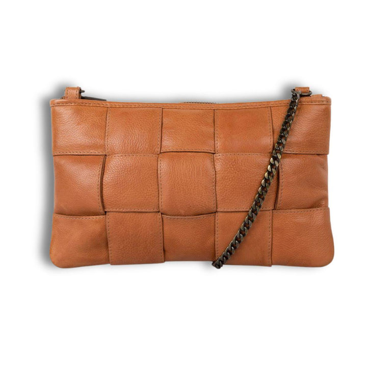 Voorkant Cowboysbag Sunnyvale leren crossbody tas cognac #kleur_cognac