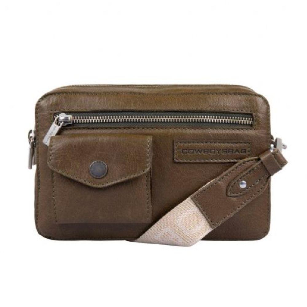Voorkant Cowboysbag Crossbody Franklin donkergroen #kleur_donker-groen