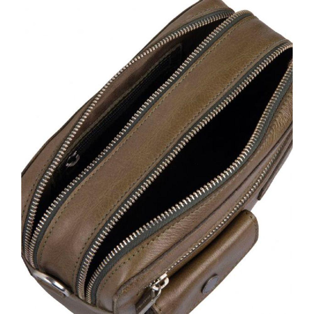 Binnenkant Cowboysbag Crossbody Franklin donkergroen #kleur_donker-groen