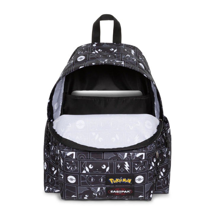 Binnenkant in gebruik van de eastpak Day pak'r pokemon-black #kleur_pokemon-black