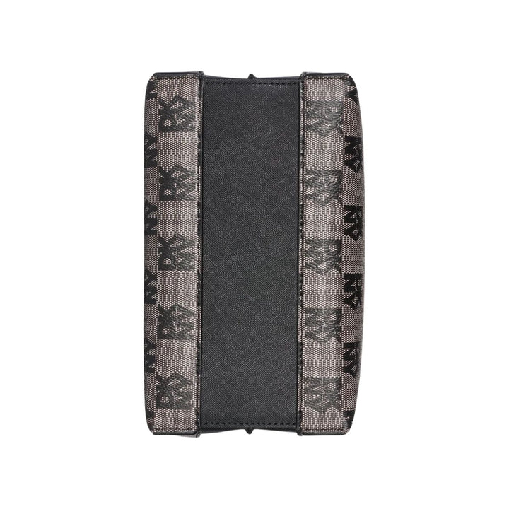 Onderkant van de DKNY Faye SM Sathel leren schoudertas zwart #kleur_zwart