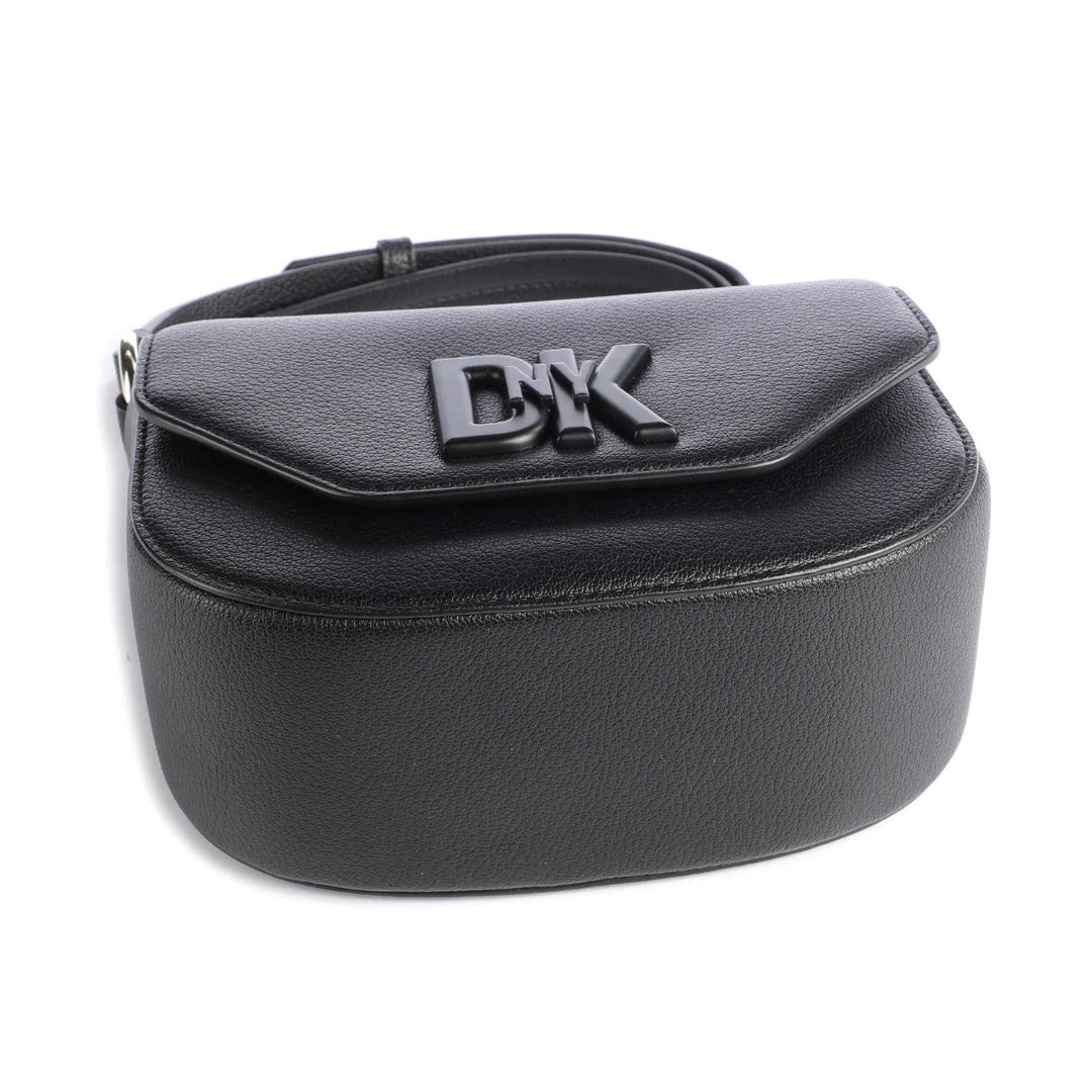 Onderkant van de DKNY Seventh Avenue schoudertas zwart #kleur_zwart