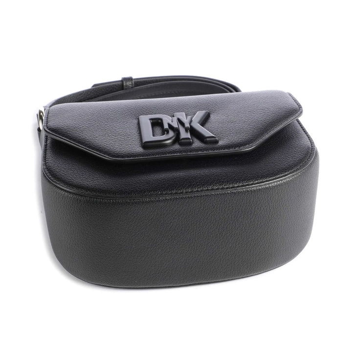 Onderkant van de DKNY Seventh Avenue schoudertas zwart #kleur_zwart