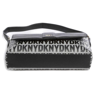 Onderkant DKNY Chriselle leren schoudertas black #kleur_black