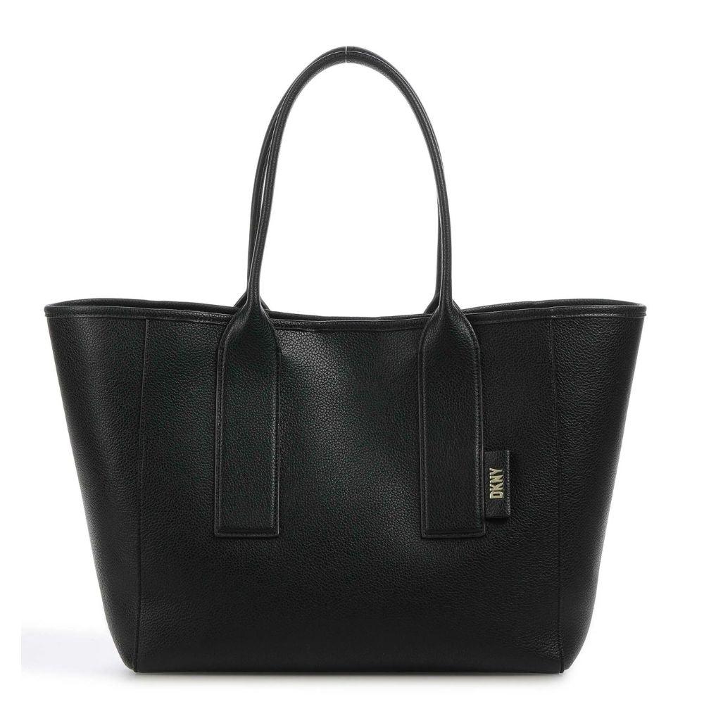 Voorkant DKNY Grayson leren shopper black #kleur_black