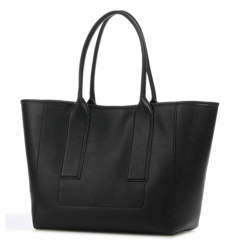 Voorzijde DKNY Grayson leren shopper black #kleur_black