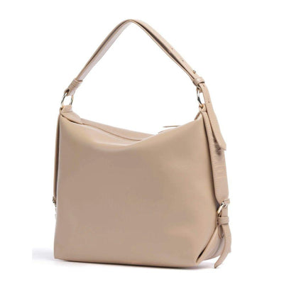 Achterkant DKNY milano leren hobo beige #kleur_beige
