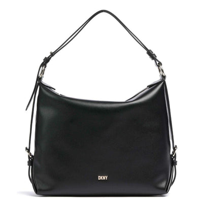 Voorkant DKNY milano leren hobo black #kleur_black