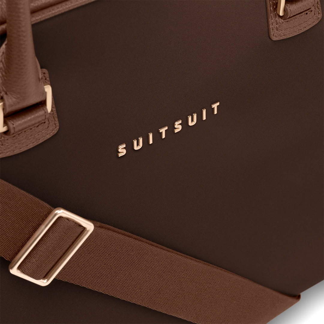 Details van het materiaal van de SUITSUIT Weekender uit de Serenity collectie moon-stone #kleur_moon-stone
