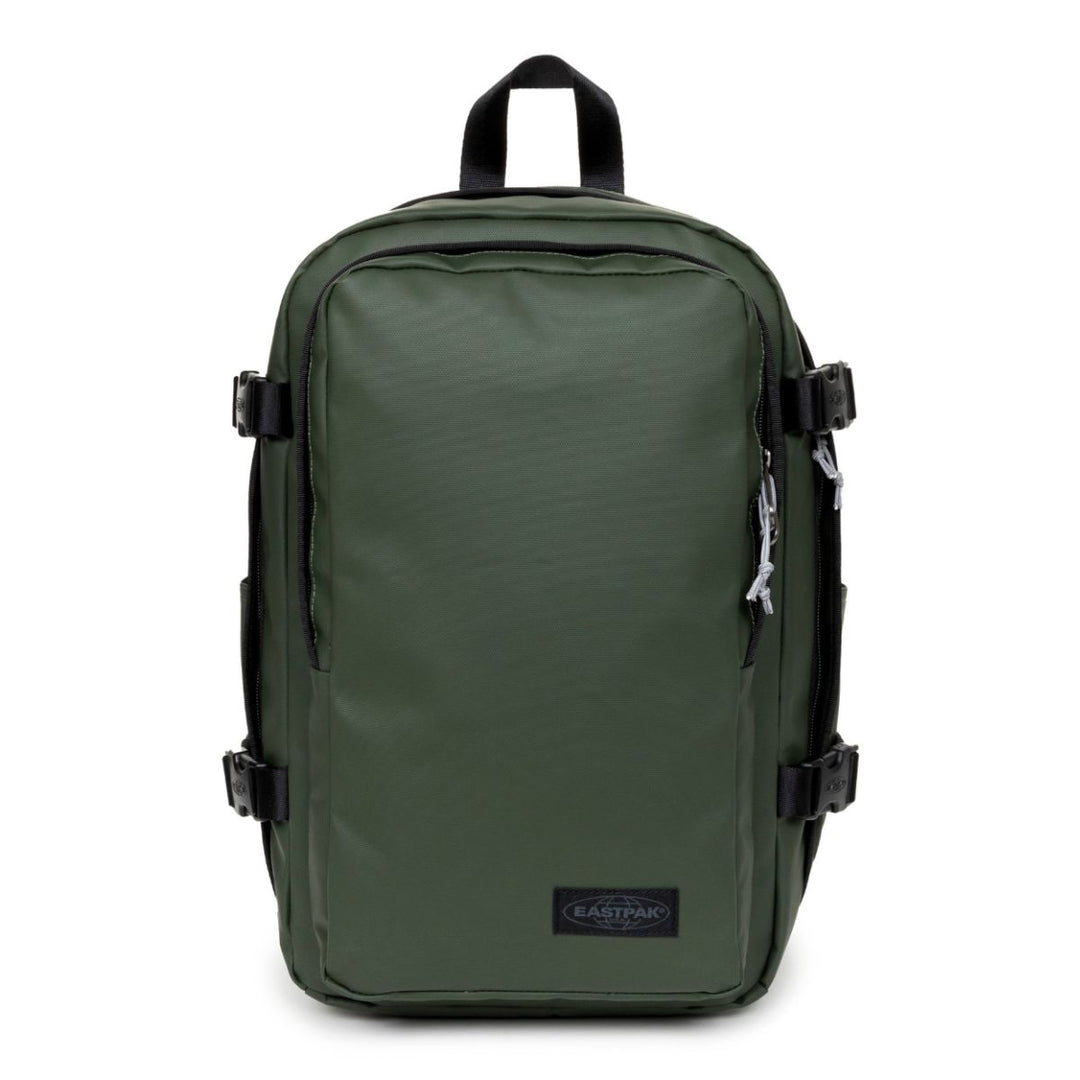 Voorkant van het voorvak van de Eastpak Cabin Pak'r underseater rugzak tarp-forest #kleur_tarp-forest