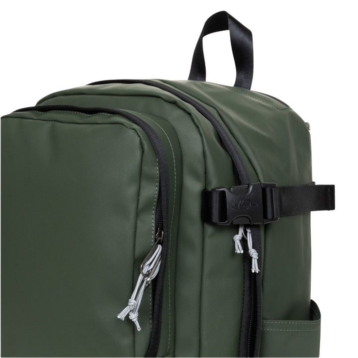Details van het materiaal van de Eastpak Cabin Pak'r underseater rugzak tarp-forest #kleur_tarp-forest