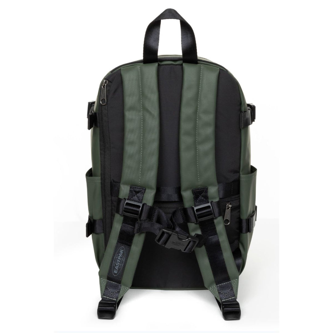 Achterkant van de Eastpak Cabin Pak'r underseater rugzak tarp-forest #kleur_tarp-forest