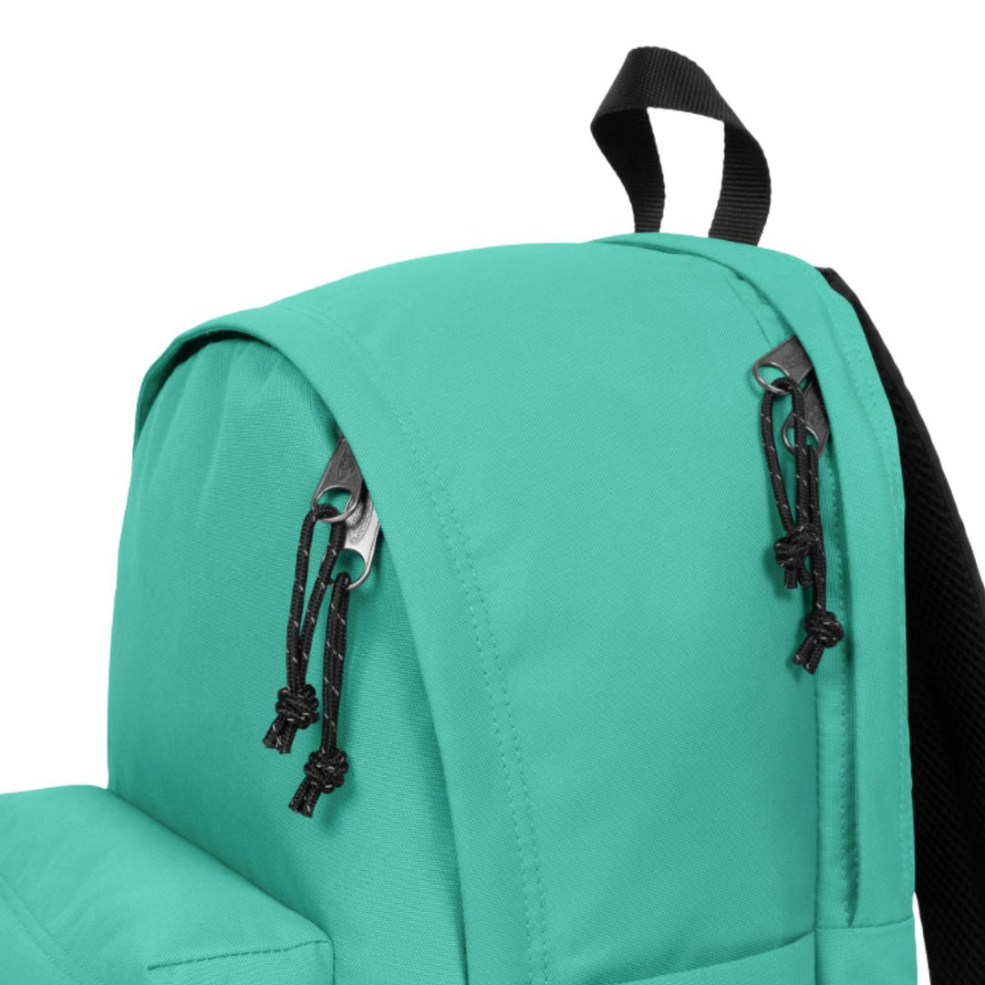 Bovenkant van de Eastpak Day Office laptop rugzak in aquamarine #kleur_aquamarine
