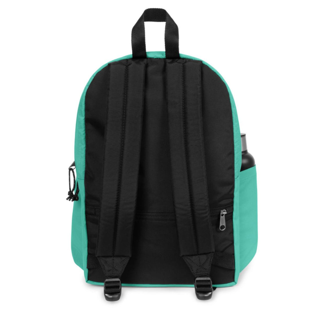 Achterkant van de Eastpak Day Office laptop rugzak in aquamarine #kleur_aquamarine
