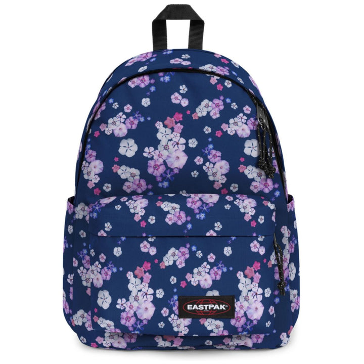 Voorkant van de Eastpak Day Office laptop rugzak in floralbloomnavy #kleur_floralbloomnavy