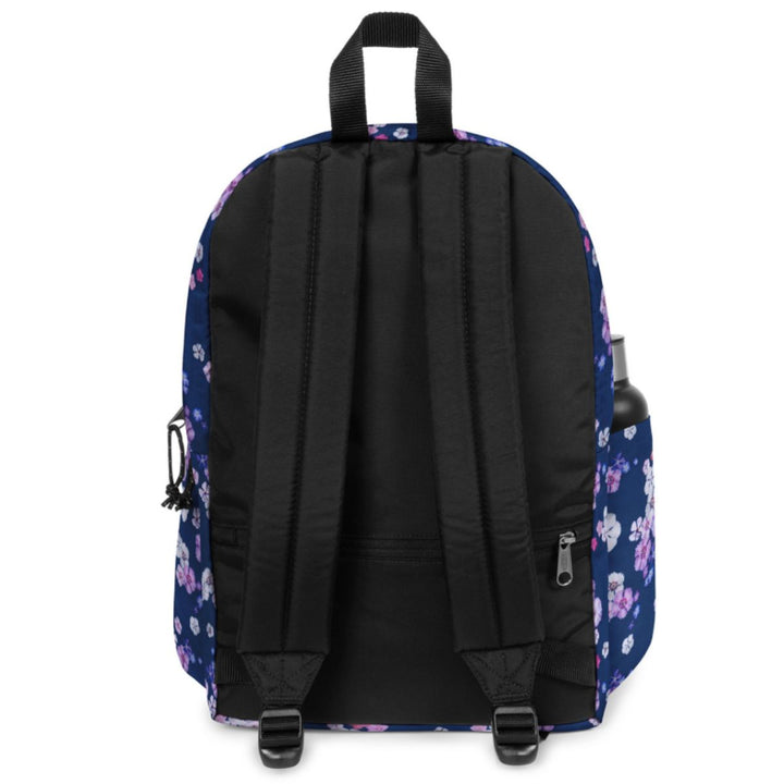 Achterkant van de Eastpak Day Office laptop rugzak in floralbloomnavy #kleur_floralbloomnavy