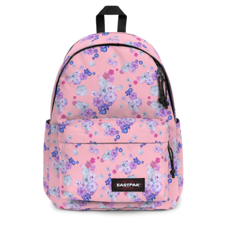 Voorkant van de Eastpak Day Office laptop rugzak in floralbloompink #kleur_floralbloompink