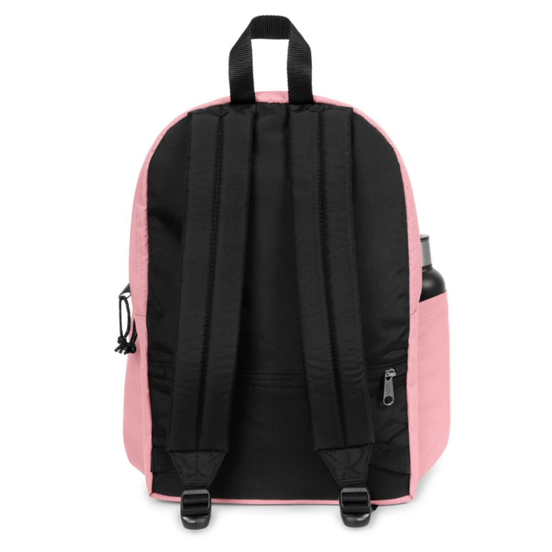 Achterkant van de Eastpak Day Office laptop rugzak in pastel pink #kleur_pastel-pink