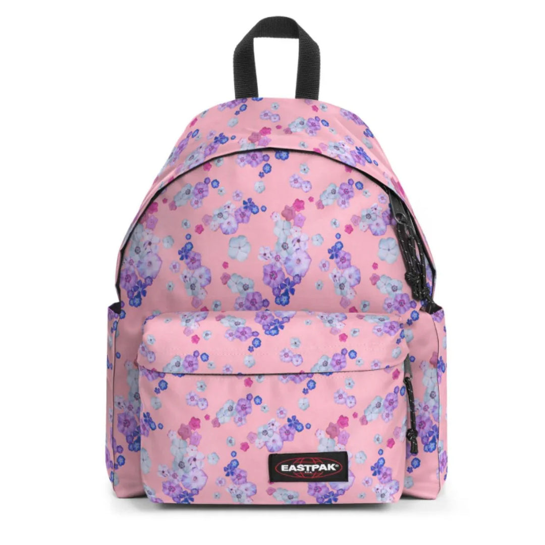 Voorkant van de Eastpak Day Pak'R laptop rugtas floralbloompink #kleur_floralbloompink