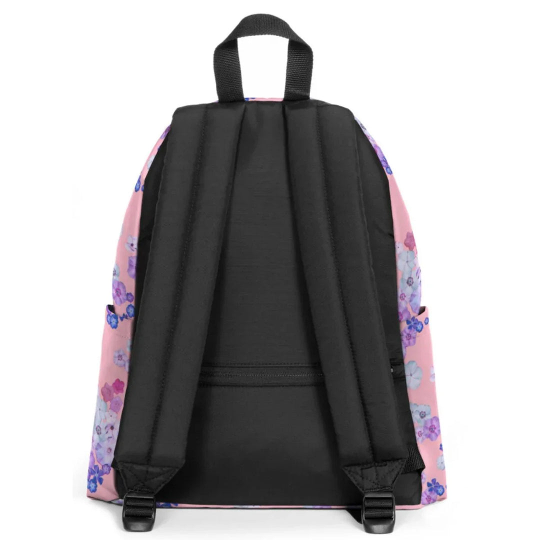 Achterkant van de Eastpak Day Pak'R laptop rugtas floralbloompink #kleur_floralbloompink