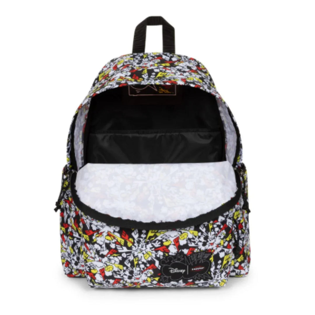 Binnenkant van de Eastpak Day Pak'R laptop rugtas mickey-print #kleur_mickey-print