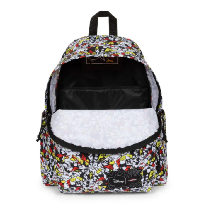 Binnenkant van de Eastpak Day Pak'R laptop rugtas mickey-print #kleur_mickey-print