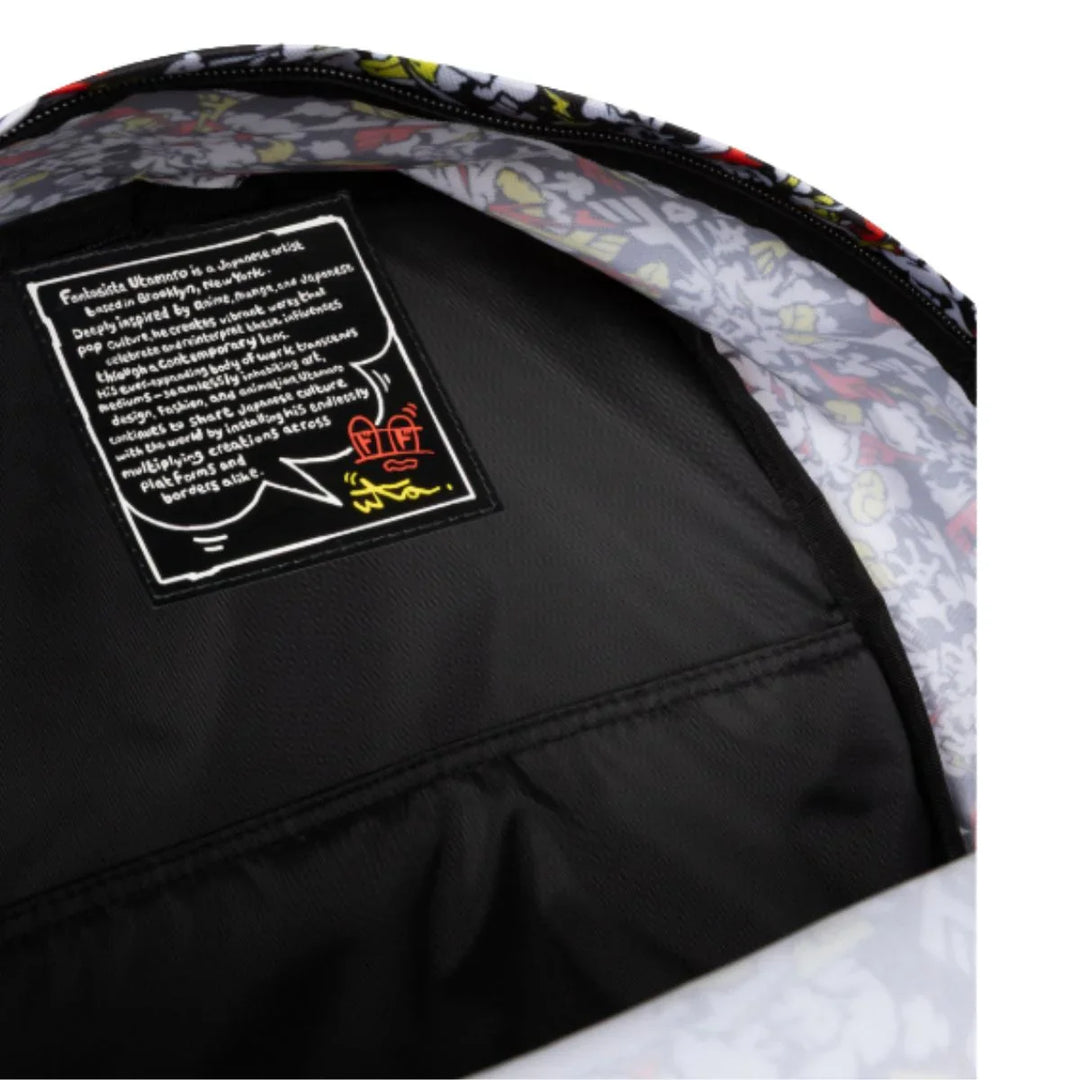 Binnenkant van de Eastpak Day Pak'R laptop rugtas mickey-print #kleur_mickey-print