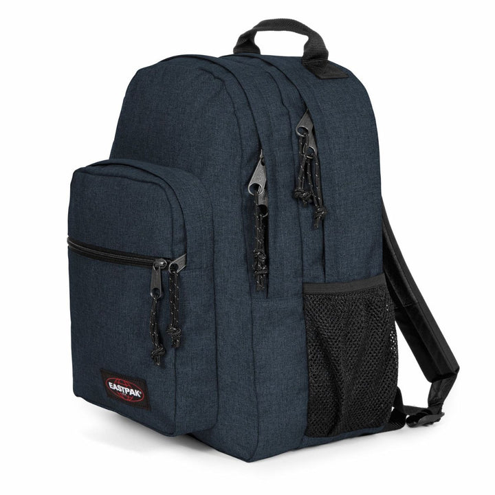 Voorzijde van de Eastpak Morius laptop rugzak triple-denim #kleur_triple-denim