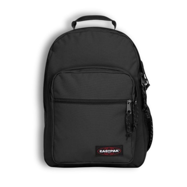 Voorkant van de Eastpak Morius laptop rugzak zwart #kleur_zwart