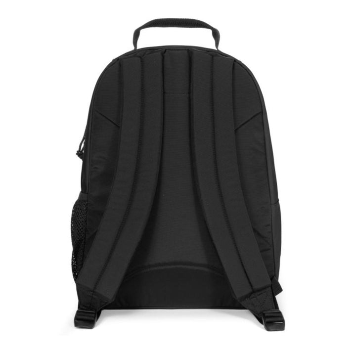 Achterkant van de Eastpak Morius laptop rugzak zwart #kleur_zwart