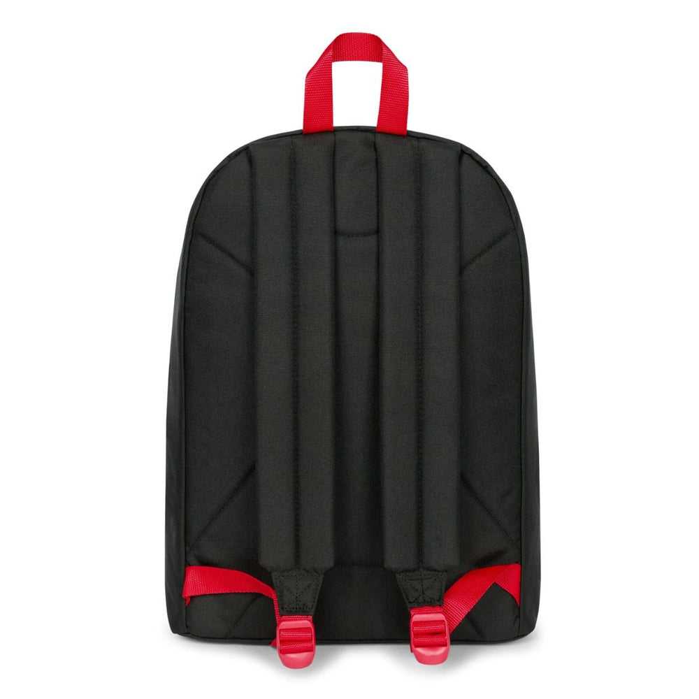 Achterkant van de Eastpak out of office laptop rugzak 16 inch kontrast-scarlet #kleur_kontrast-scarlet