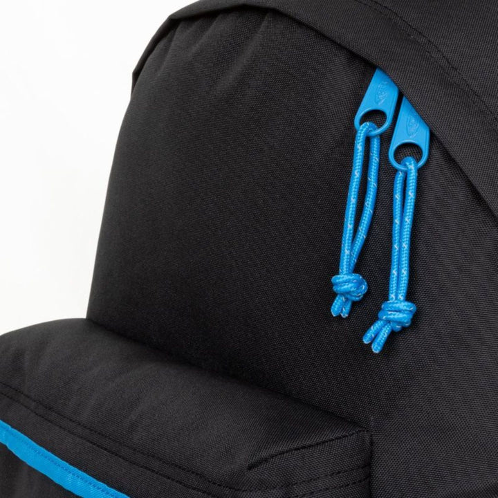 Details van het materiaal van de Eastpak padded pak'r rugzak kontrast-bubble #kleur_kontrast-bubble